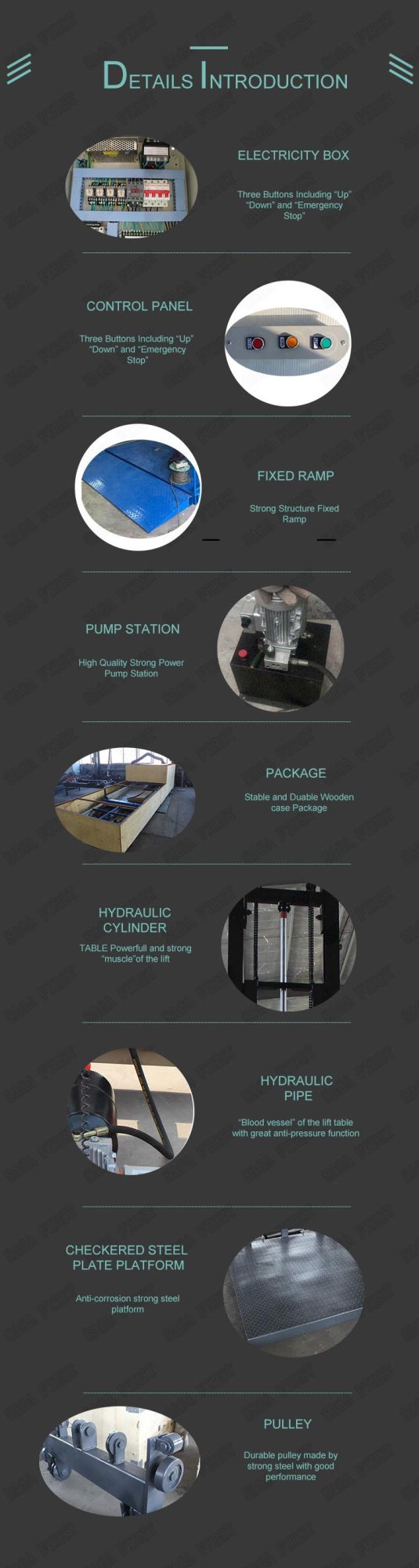 Warehouse Hydraulic Cargo Lift Platform Price