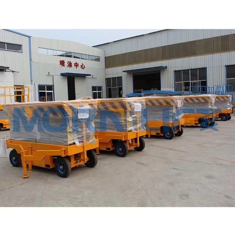 Hydraulic Movable Manual Indoor Man Lift for Warehouse