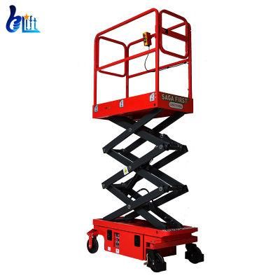 Propelled Walking Scissor Lift Electric Movable Man Lift European Standard