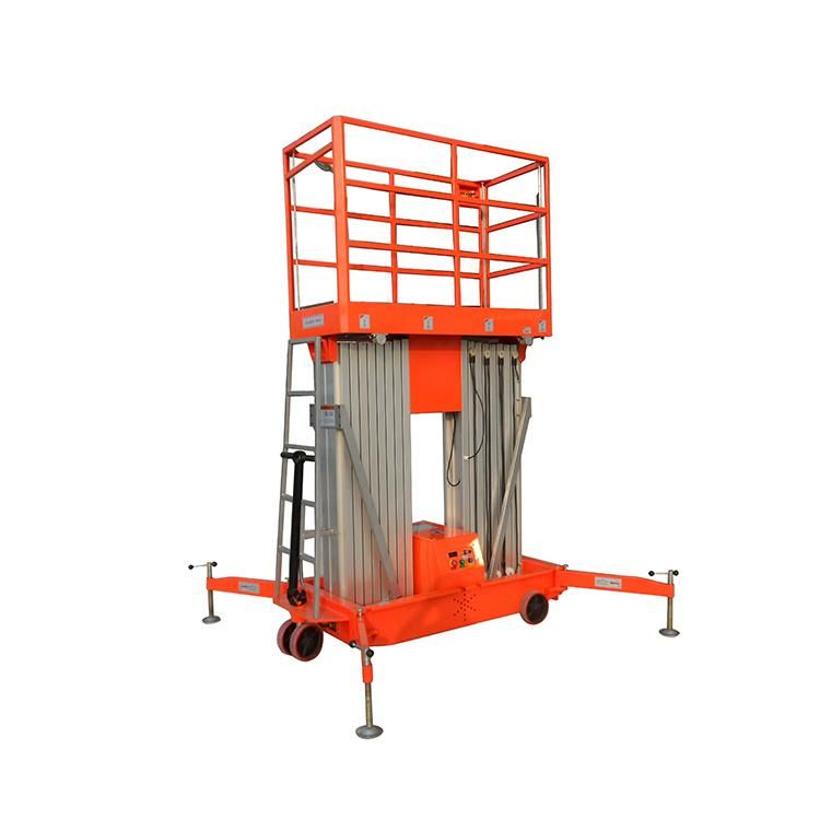 Double Mast Aluminum Alloy Lift/Aerial Work Platform