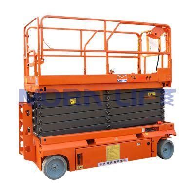 8m Battery Power Morn CE China Mobile Hydraulic Scissor Lift