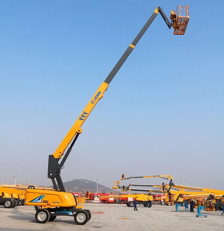 XCMG Motorcycle Platform Lift Xgs22 2019 New 22m Electric Hydraulic Self Propelled Arm Telescopic Boom Man Lift for Aerial Work