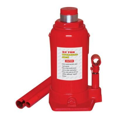Auto Repair Tool 32 Ton Lifting Capacity Hydraulic Bottle Jack