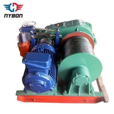 Customized Production Three Phase 12 Ton Wire Rope Pulling Electric Winch for Buliding Materials
