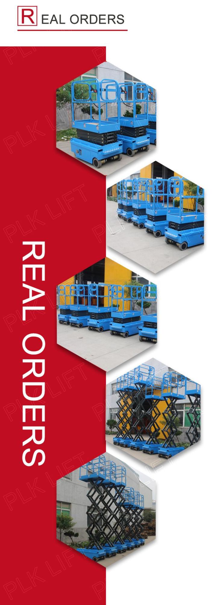 Gtjz Mini Full Electric Hydraulic Mobile Scissor Ladder Lift with Ce