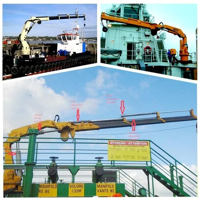 8 Ton Knuckle Boom Hydraulic Marine Crane for Sale