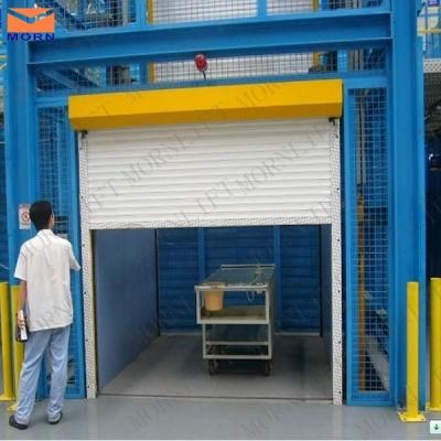 Freight Elevator with Roller Shutter Doors