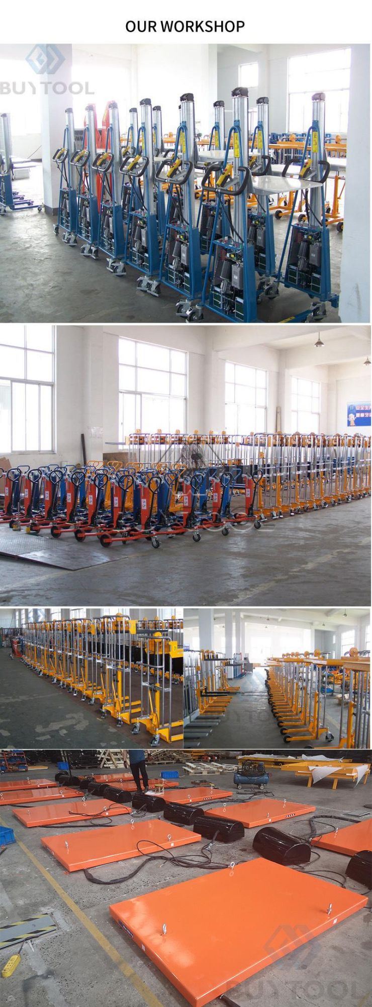 Goods Lift Small Semi Electric Portable Mobile Hydraulic Roller Conveyor Lift Table with Rollers for Warehouse