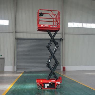 Hered HS0407e Indoor in House Full Electric Driving Lifting Mini Scissors Lift Work Platforms