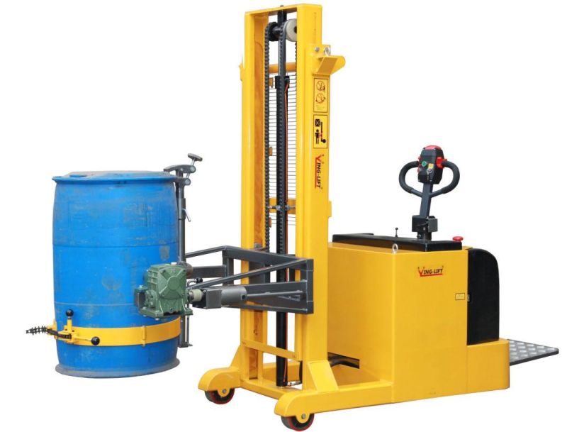Standing Steer Type Capacity 420kg Electric Counter Balance Drum Carrier with Competitive Price for Sales