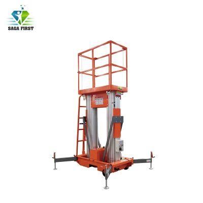10m Mobile Telescopic Aluminum Alloy Working Ladder Lifting Platforms