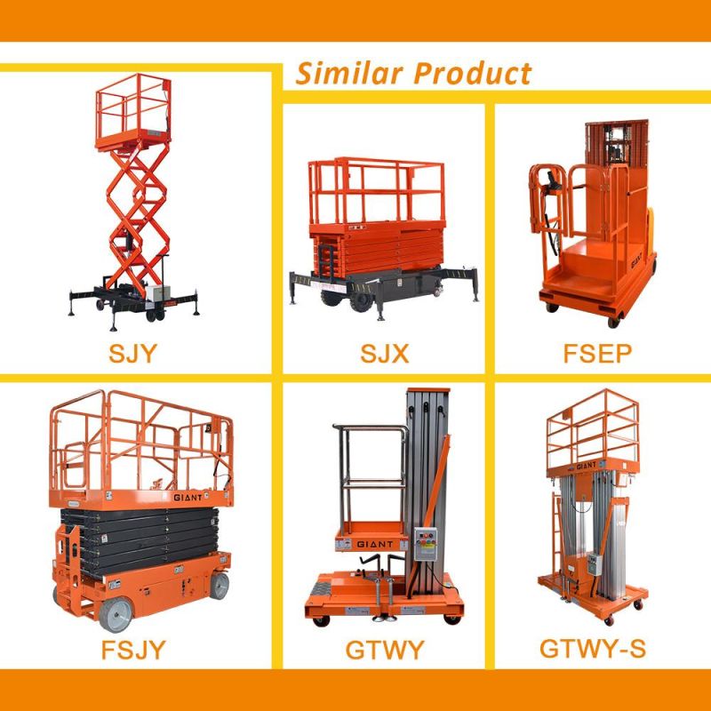 Fully Electric Self Propelled Work Platform Aerial Lift Platform Hydraulic Scissor Lift Stick Control (FSJY)