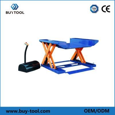 Low Profile Hydraulic Electric Lift Table with 35mm Closed Height