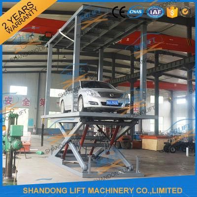 Double Deck Mobile Electric Hydraulic Scissor Car Lift Table