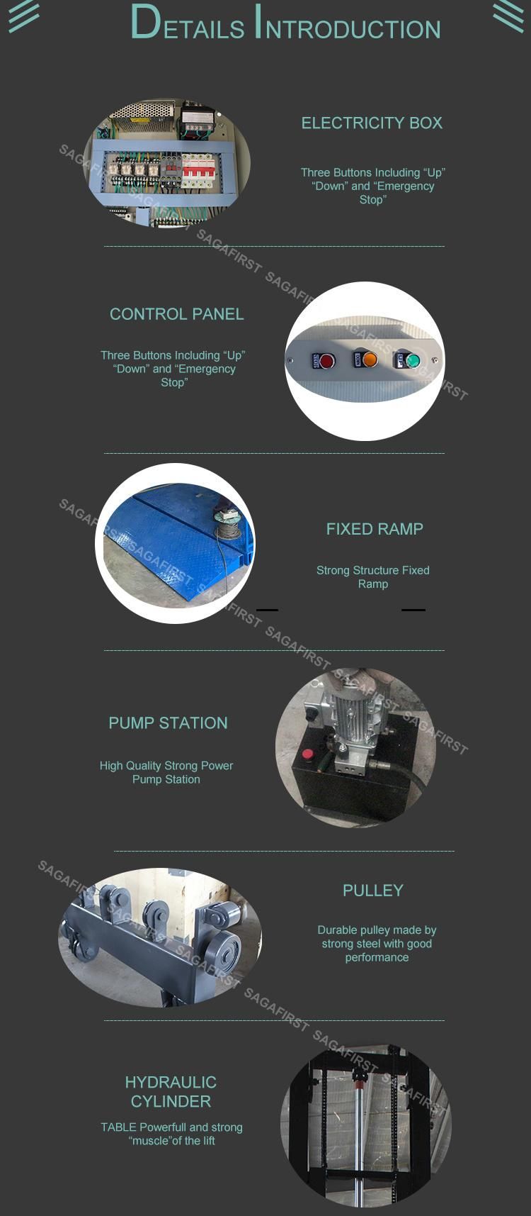 Warehouse Freight Elevator Stair Cargo Lifthy Draulic Lift Warehouse Elevator