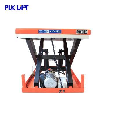 Single Stationary Scissor Lift Table Platform for Warehouse