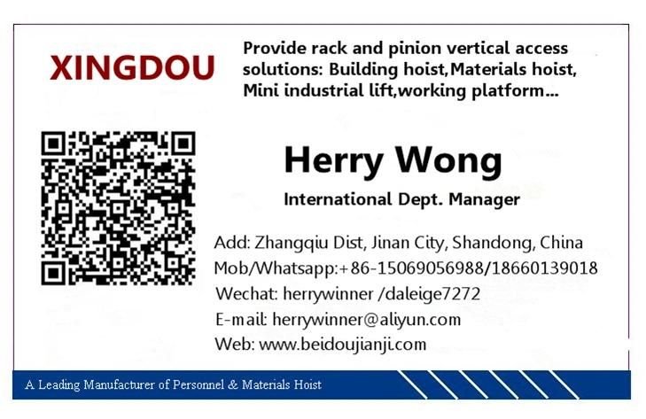 Construction Materials Lift Platform Rack Platform for Builders