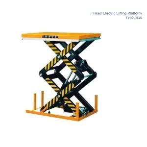 Stationary Electric Hydraulic Scissor Lifting Platform Truck