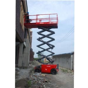 Mobile Scissor Lift Electric Diesel Hydraulic Scissor Lift with No Mark Tire