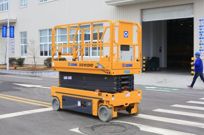 XCMG Official 10m Hydraulic Scissor Lift Xg1012HD Mobile Aerial Vertical Working Platform for Sale