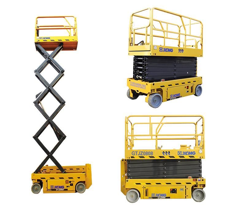 XCMG Top Brand Mobile Scissor Lift Table Electric Gtjz0808 8m Small Motorcycle Lift Table for Sale