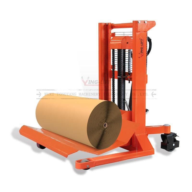 Manual Hydraulic Roll and Reel Work Stacker Lifting Height 865mm