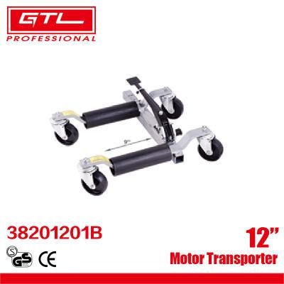 12&prime; &prime; Hydraulic Vehicle Posmoning Jack with Aluminium Roller and 4&prime; &prime; Nylon Wheel (38201201B)