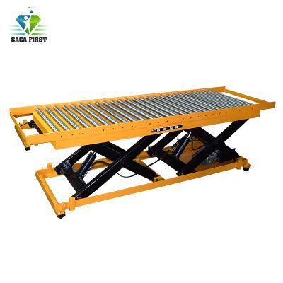 China Customized 5ton Hydraulic Roller Scissor Lift Table