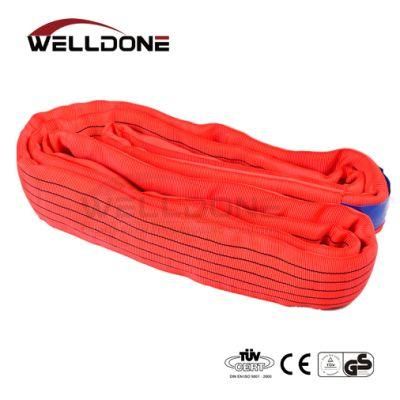 5 Ton Capacity 5m Lifting 5t Round Belt Sling with Safety Factor 8: 1 7: 1