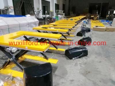 1t Electric Hydraulic U Shape Pallet Lifter Scissor Lift Tables