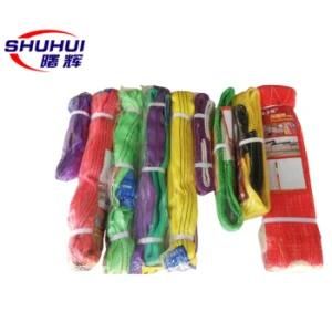 Types of Specification Polyester Round and Flat Webbing Sling Lifting Belt