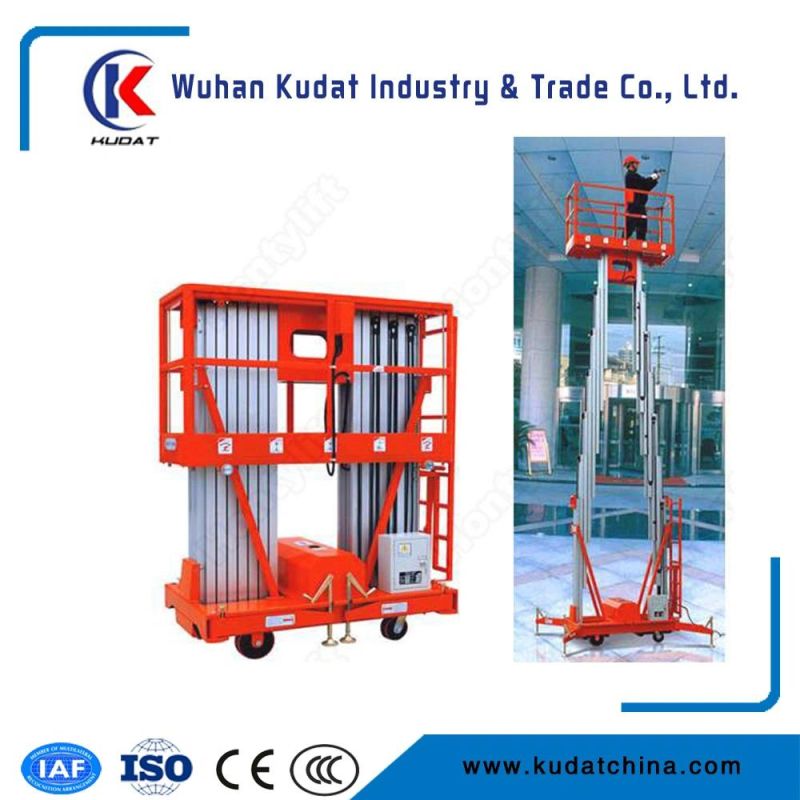 Double Mobile Electric Hydraulic Aluminium Lift /Work Platform