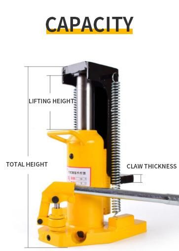 5 Tons to 50 Tons Hydraulic Toe Jack Claw Jack