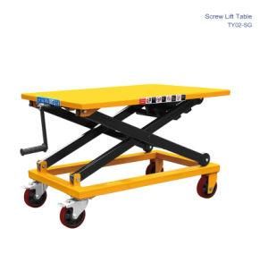 Hydraulic Handing Manual Scissors Lifting Platform / Lift Table