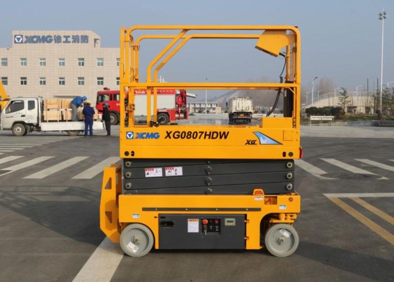 XCMG 8m Hydraulic Scissor Lift Xg0807hdw Small Self Propelled Mobile Aerial Work Platform for Sale