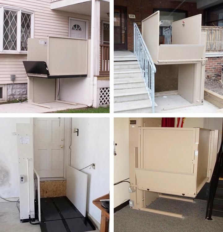 Custom Design 300kg Easy Operation Hydraulic Vertical Electric Man Wheelchair Stair Lift Platform with Good Quality