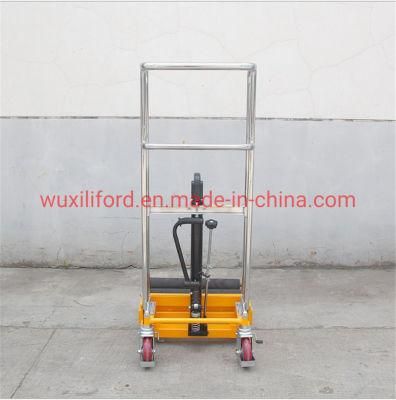 China Factory Price 400kg Hydraulic Hand Roller Paper Stacker