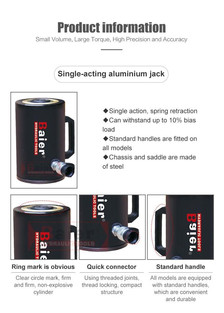 Single Acting Aluminum Hydraulic Jack