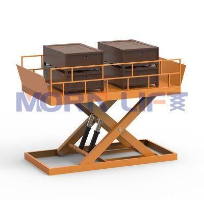 3-6m/Min CE Approved Morn Plywood Case CE, ISO Warehouse Fixed Scissor Lift