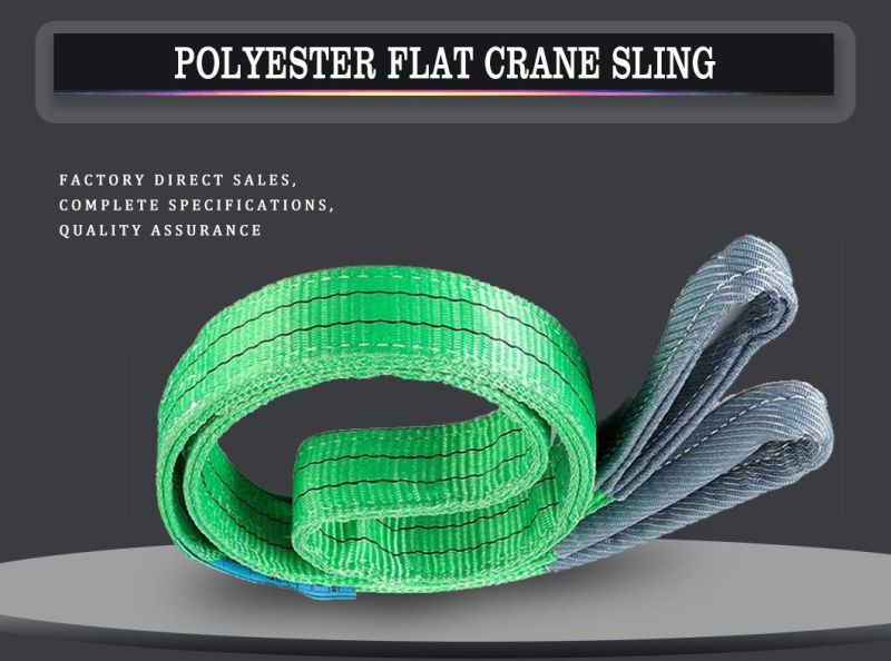 Polyester Endless Round Sling / Flat Eye Webbing Lifting Strap Belt