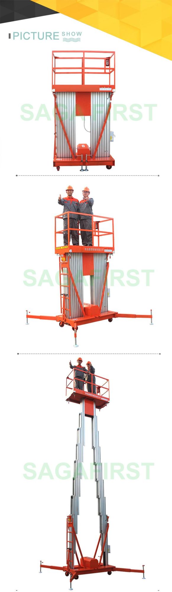 Cheap 14m Mini Industrial Residential Aerial Work Platform with Ce