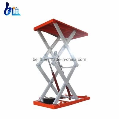 1m-4m 1ton-4ton Hydraulic Cargo Lifting Tools Electric Scissor Lifter