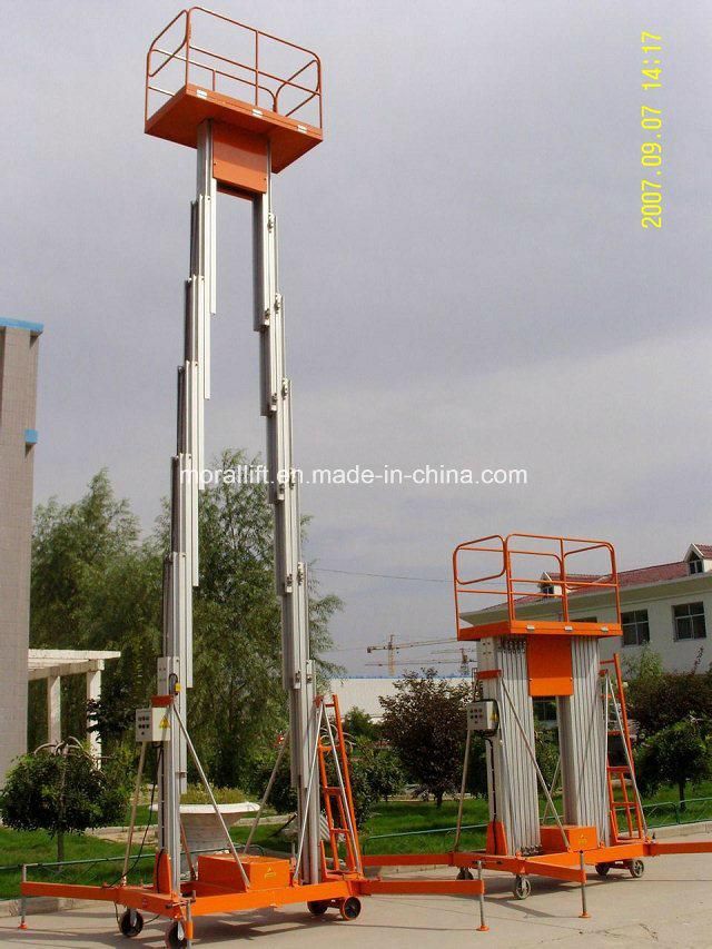 Aerial Work Mast Aluminum Mobile Working Platform Lift