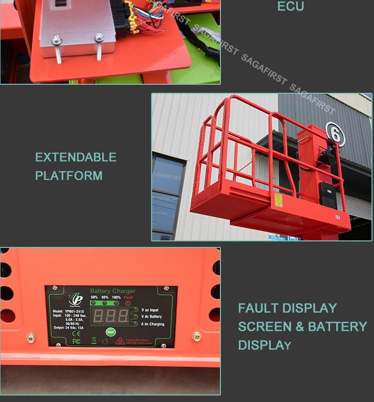 4.8m Best Price Movable Electric Hydraulic Aerial Platform Mobile Lift