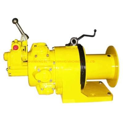 Single Drum 5kn Jqh5 Air Winch with Piston Air Motor