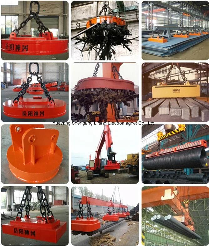 Industrial Circular Type Crane Lifting Electromagnet for Lifting Steel Scraps