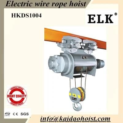 10ton Wire Rope Hoists with Electric Trolley