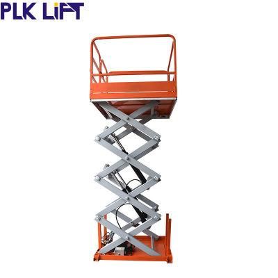 Good Price 4m 400kg Capacity Hydraulic Stationary Scisor Lift Platform