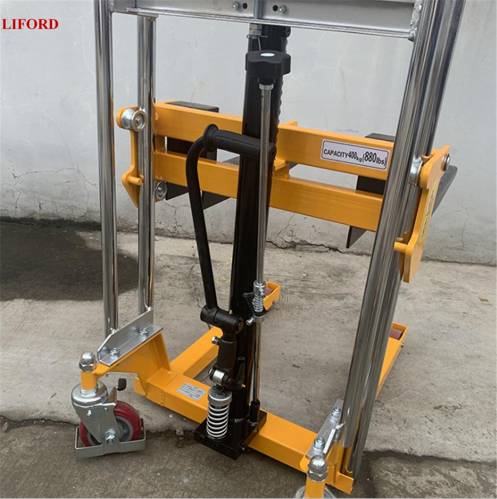 400kg Adjustable Fork Type Light Duty Hand Stacker (PJ Series)