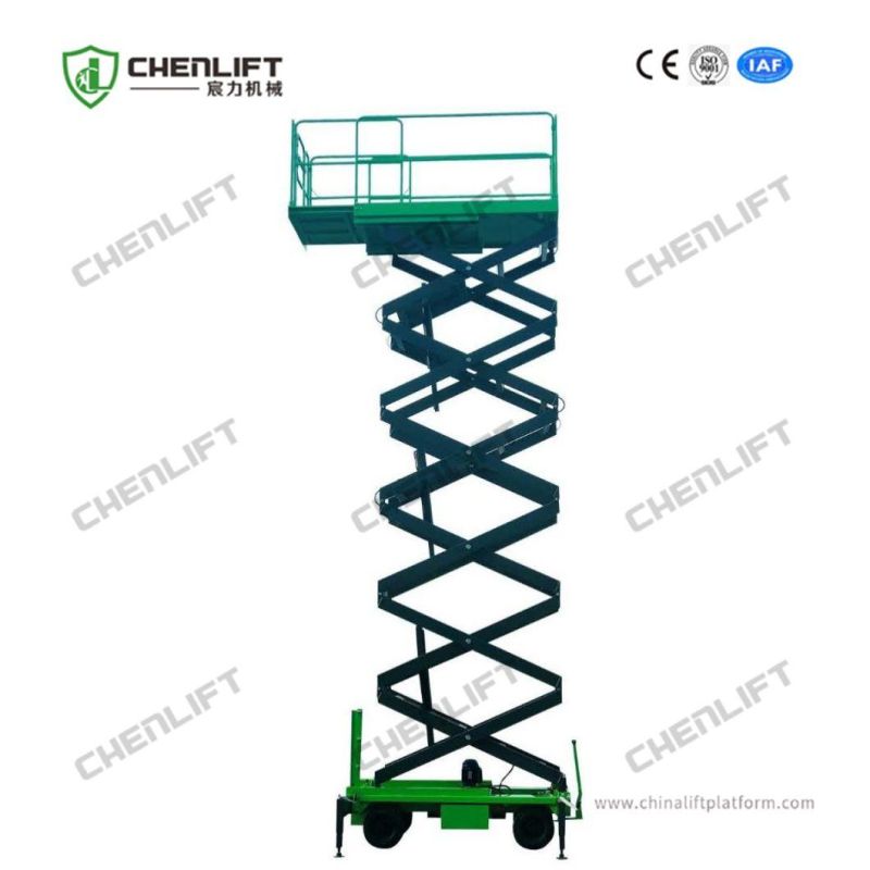 16 Meters Manual Pushing Mobile Scissor Lift for Work at Height (MK1600)